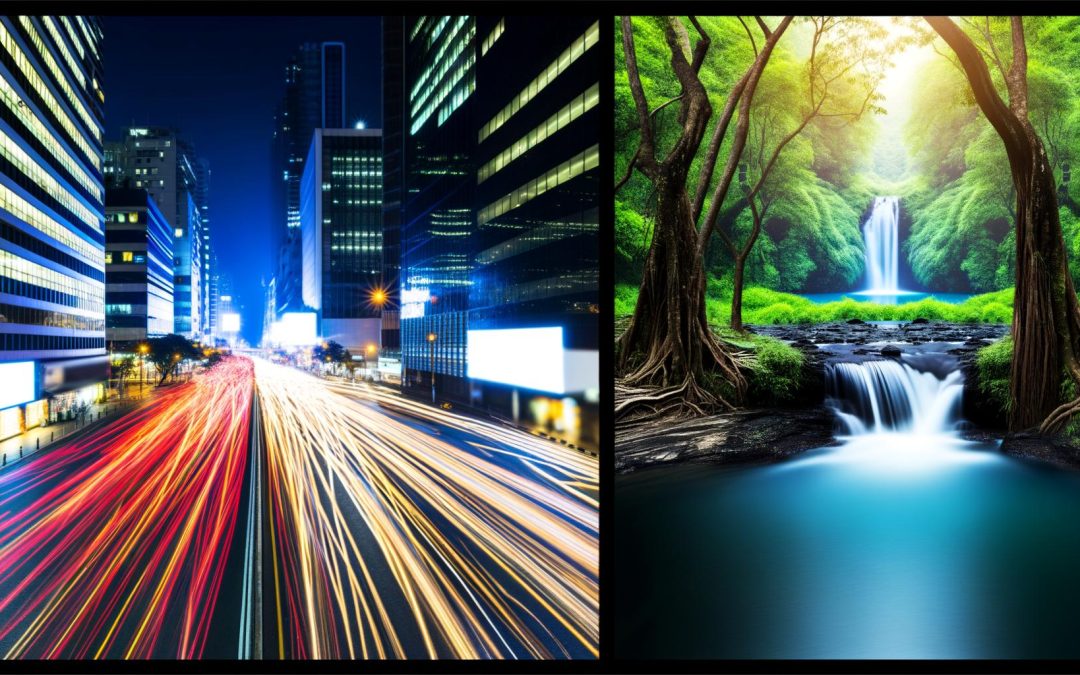 An image illustrating Mastering Phone Long Exposure for Stunning Light Trails and Waterfalls